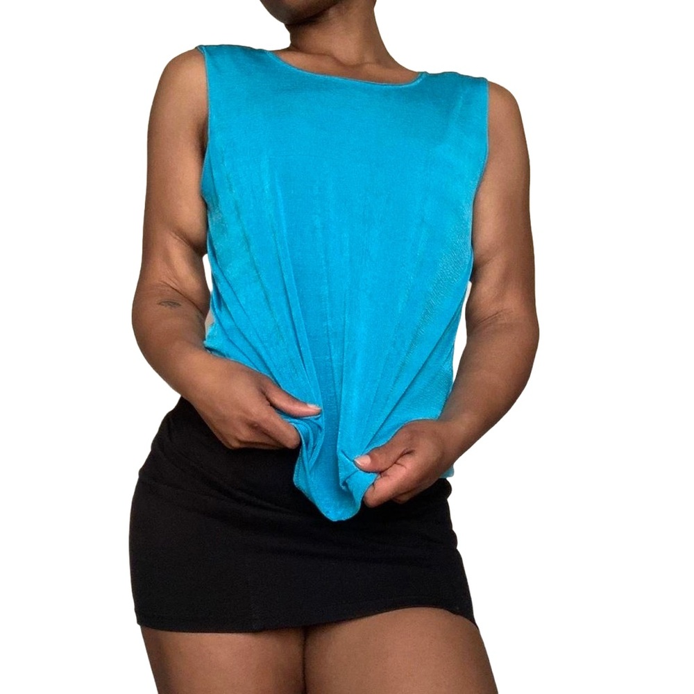Blue tank top